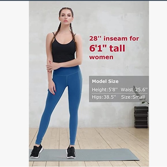 Leggings for Women, Non-See-Through Yoga Pants with Phone Pockets ( IN PACKAGE ) - Picture 4 of 6